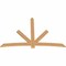 Ekena Millwork Alberta Smooth Timber Gable Bracket, Western Red Cedar, 96"W x 64"H x 1 1/2"D x 5 1/2"F, 16/12 Pitch GBW096X64X0206ALB00SWR - alternate 3